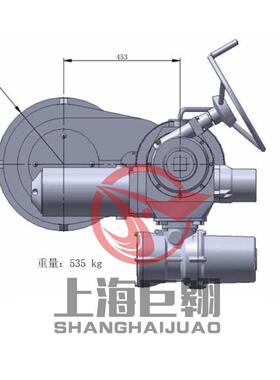 上仪16AI智能多转式电动执行机构16AIMOFF57角行程电动阀门执行器