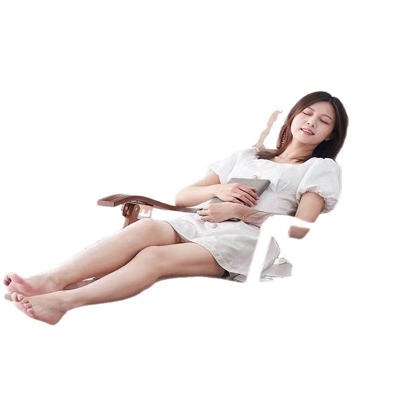 竹摇摇椅折叠躺椅成年人家用午睡凉椅老人休闲逍遥椅实木藤椅子