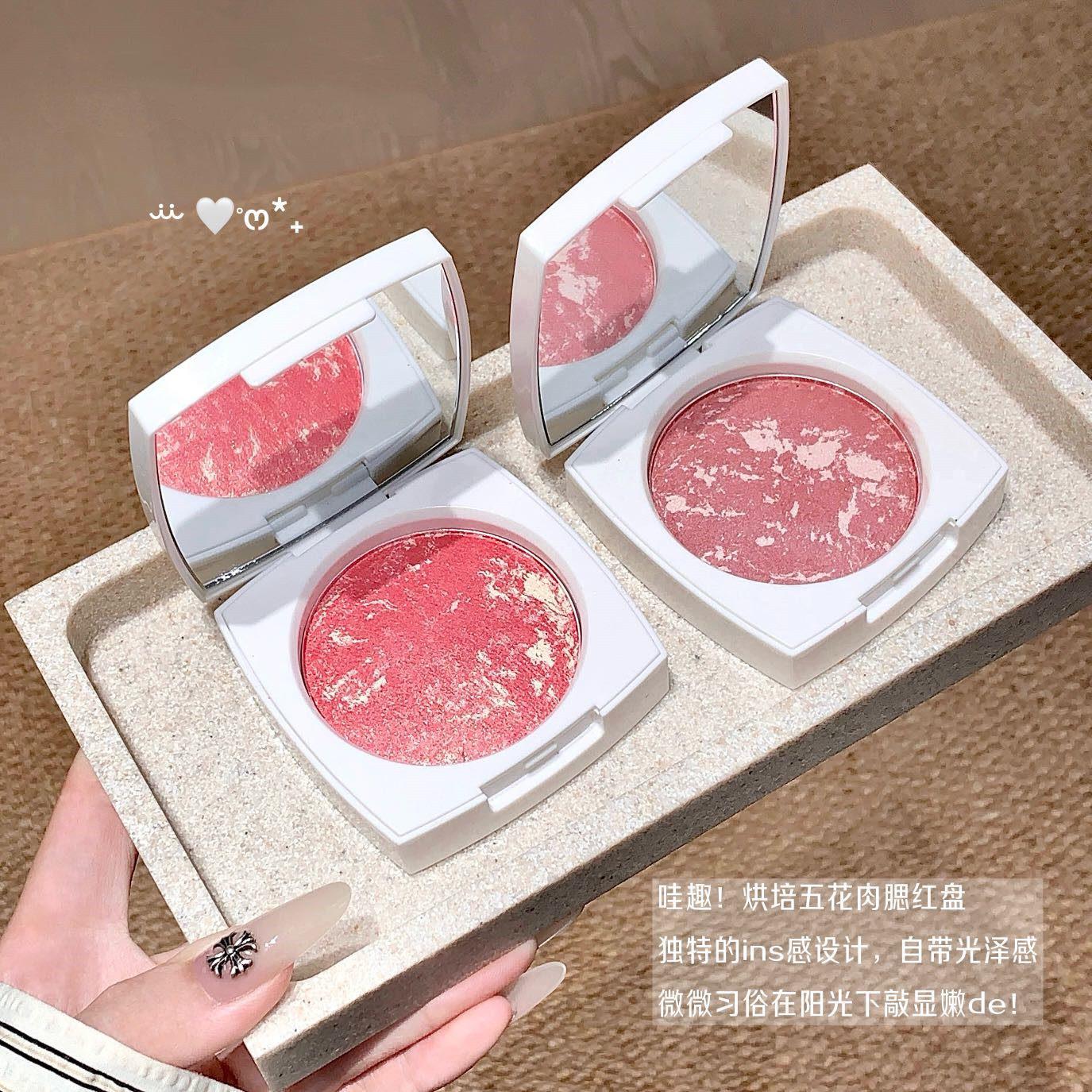 正品五花肉腮红烘焙烤粉柔雾腮红膏收缩色膨胀色显气色自然提亮黄