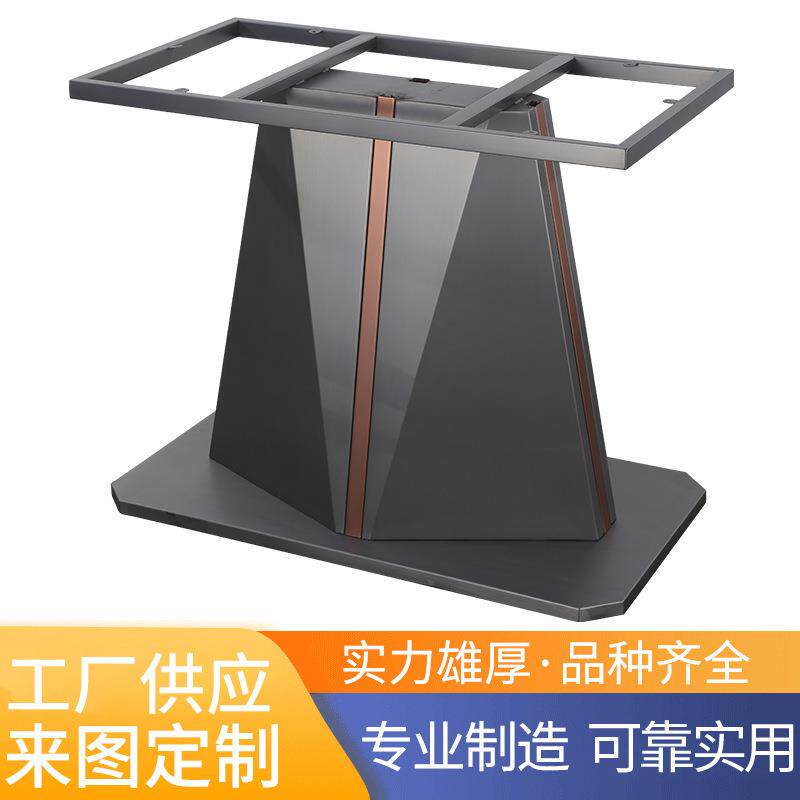 供应方形吧台桌脚餐桌脚桌腿拉丝桌脚底座家具大理石面台脚