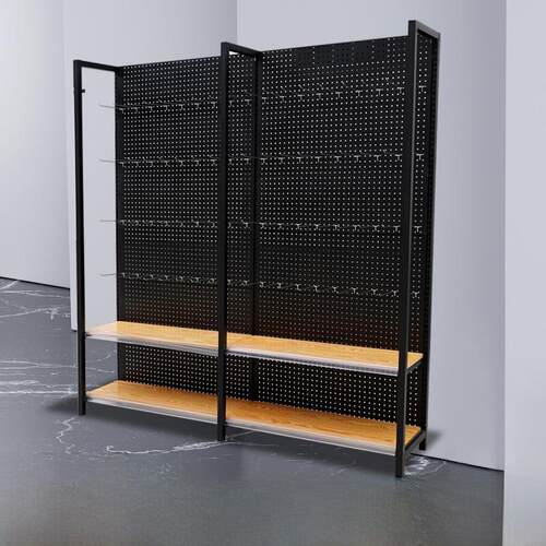 超市货架孔板地板挂钩展示架小珠宝货架展览渔具手机配件袜子架