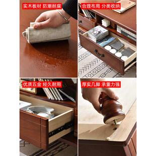 实木茶几桌客厅家用小户型桌子轻奢现代简约多功能茶几餐桌两用