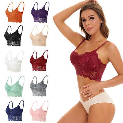 Large size anti glare lace camisole, chest wrapped women's