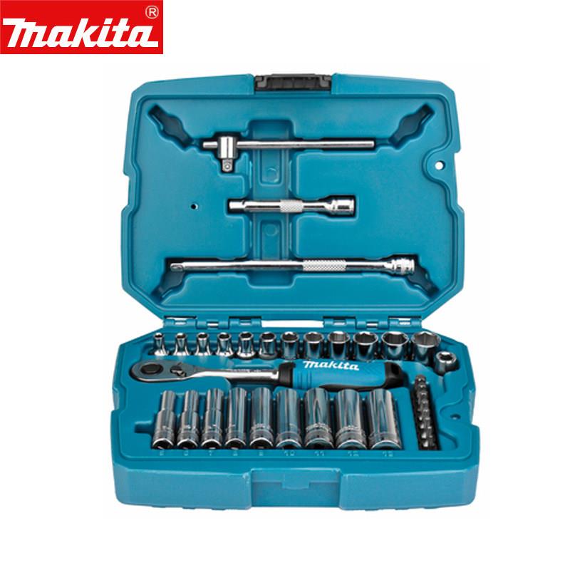 makita牧田扳手多功能家用手动棘轮套筒双向快速维修工具汽修快板