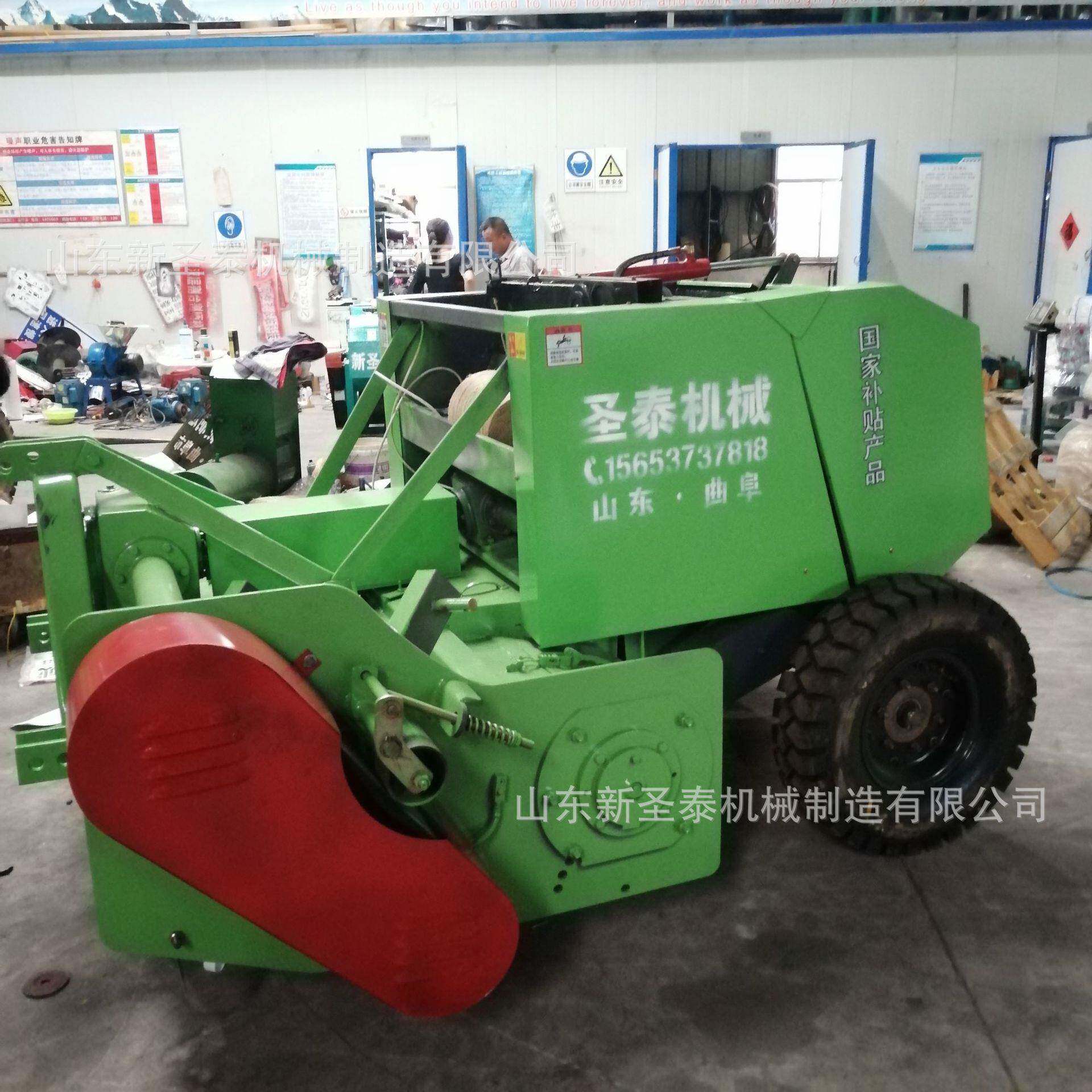农用黑麦草青贮打包机麦秸秆打捆机图片行走式打捆机