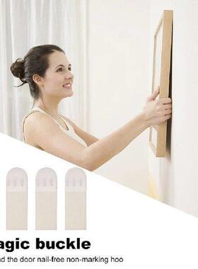 12 Pairs Double Side Hook Loop Mounting Tape Removable Wall