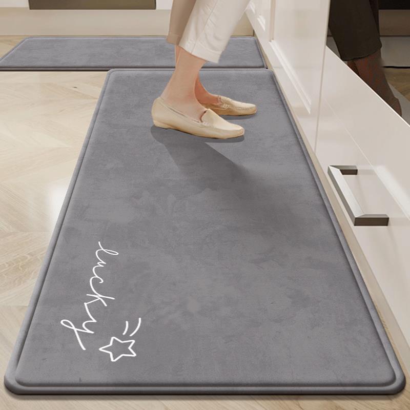 厨房地垫防滑防油可擦免洗地毯垫门口吸水防水脚垫2024新款高端