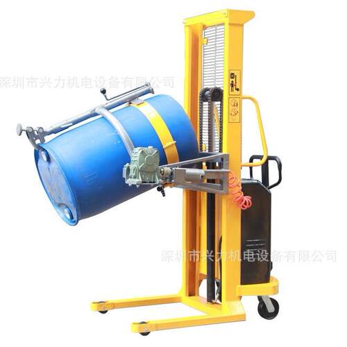 YL97520YL450半电动油桶倒全料车车油桶倒电动油桶翻转堆倾高车