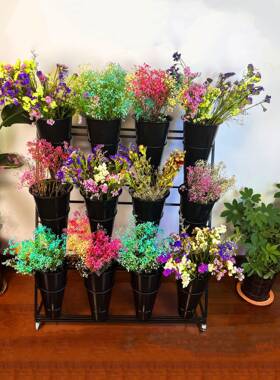架花桶架塑鲜花花花桶架鲜花架花店05202大号料桶架花桶架鲜花桶