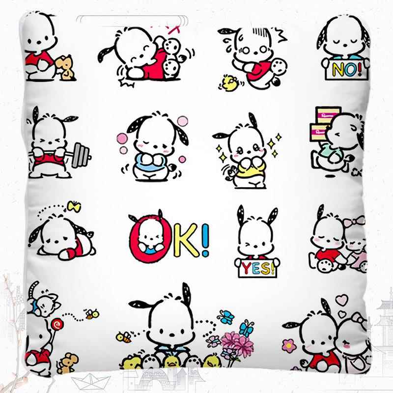 高档帕恰狗方形抱枕40x4C布艺边靠M垫 男女通用日本动0漫周小被子