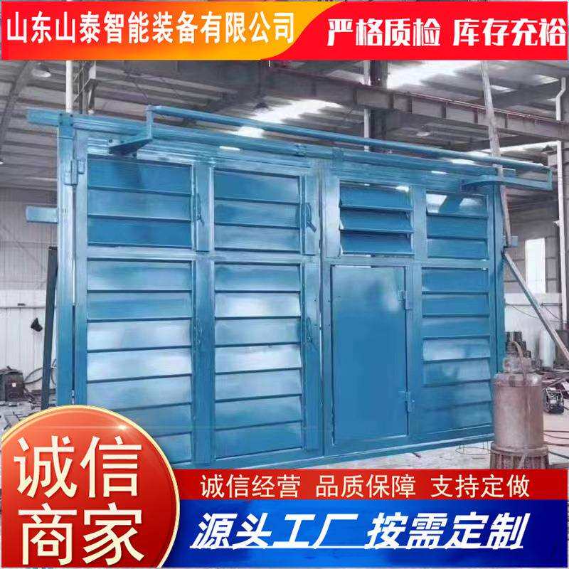 销售百叶窗无压风门双向密封多规格带百叶窗推拉式调节风门