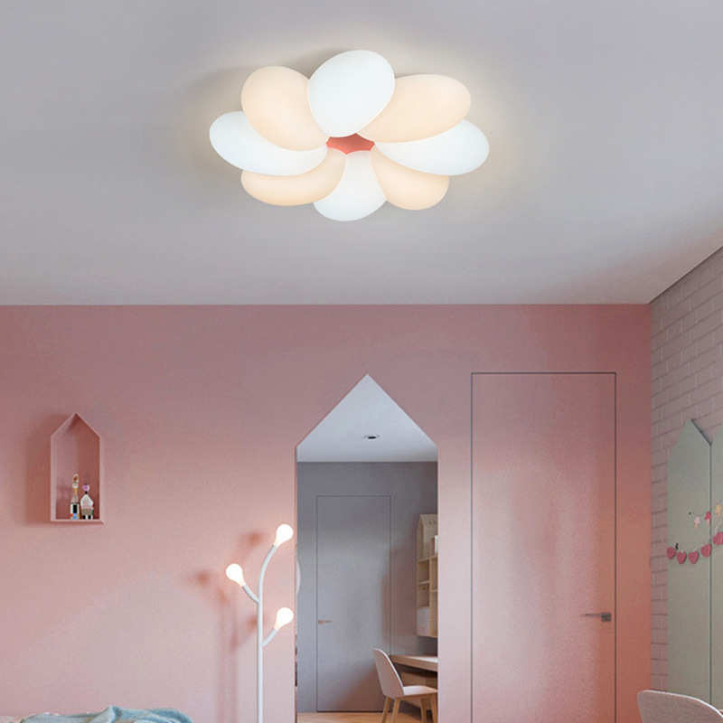 卧室灯温馨浪漫婚房灯具现代简约创意花瓣led吸顶灯北欧个性客厅