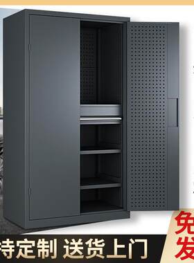 车间用重型工具柜双门抽屉式车库收纳柜多功能加厚五金工具柜子