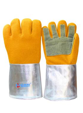 安百利ABL-S518芳纶隔热手套 耐高温1000度加厚工业级铝箔防切割