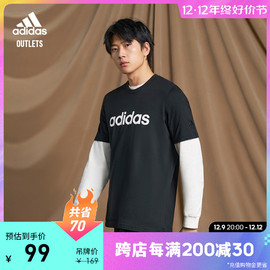 adidasoutlets阿迪达斯轻运动男装休闲上衣圆领短袖T恤GL0057