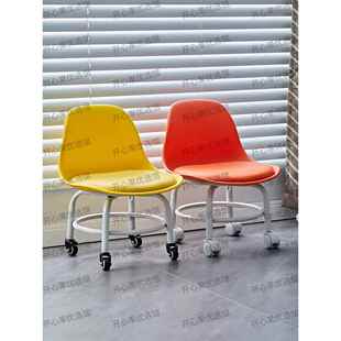 向静DO-2轮凳子软座滑轮成万人矮凳音亚克力靠背小椅子家用客厅承