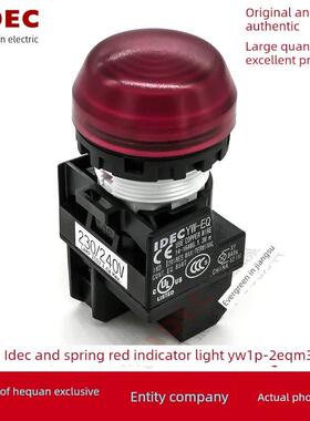 原装正品IDEC和泉开关指示灯红色 YW1P-2EQM3R YW-EQ 230/240V