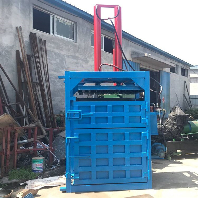 卧式液压打包机 单杠双缸立式铁桶压扁机 海绵压块机