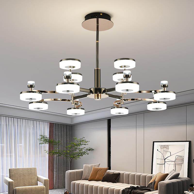 现代简约轻奢客厅吊灯2026年新款北欧创意大厅主灯高端大气餐厅灯