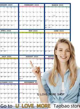 2025 Planner Wall Planner Landscape Format Poster Calendar
