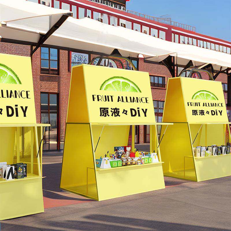 创意市集摆摊展示架超市促销台陈列展柜商场促销花车商品贩卖小屋