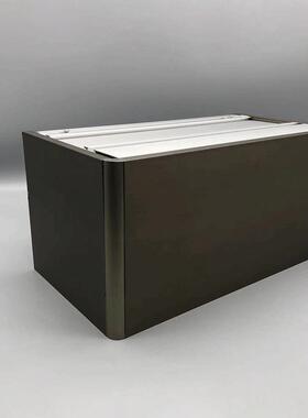 C005加宽成品帘盒C005铝金合帘轨窗道挡板防尘窗帘槽挡板窗窗帘盒