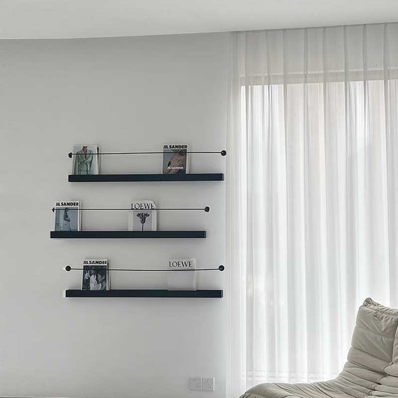 架架一字艺报刊置报刊物书架杂志架子墙上展示壁挂北欧创意铁简约