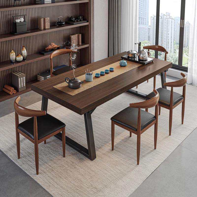2025新款简约新中式茶桌椅客厅家用小户型大板茶几喝茶泡茶桌茶台
