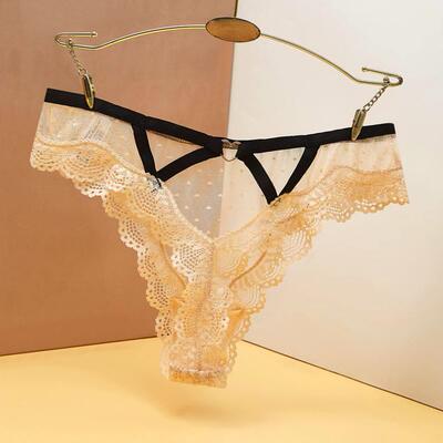 Sexy Bandage Hollow Out Lace Thong Panties Lingerie T-back