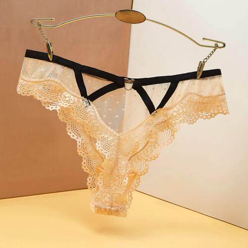 Sexy Bandage Hollow Out Lace Thong Panties Lingerie T-back