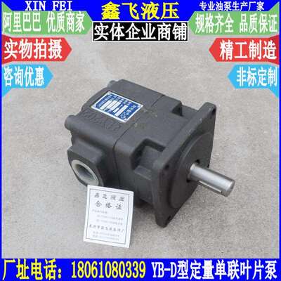 YB-B12.5/YB-D16/YB-D20/YB-D25定量叶片泵 单联液压油泵 10MPA