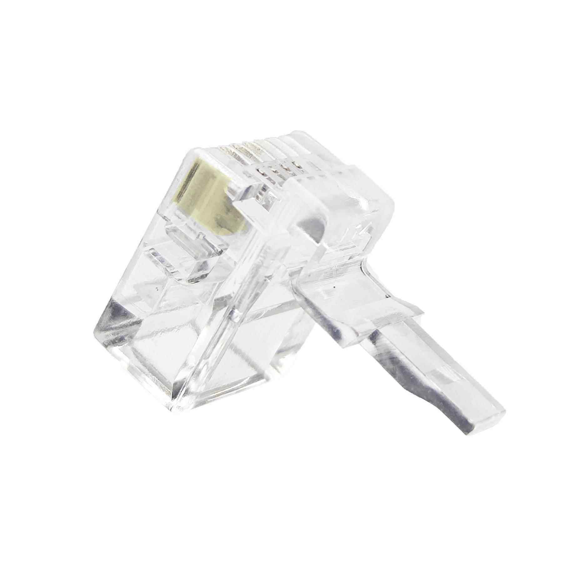 源头厂家6P4C连接器452四芯插头电水晶2头/电话线RJ11RJ1话家用