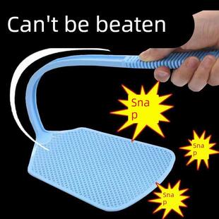 蚊子手打拍 牛筋新款 打不烂苍蝇拍不烂长柄款 加厚塑料硅胶家用老式