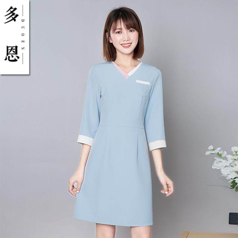 正品多恩医美美容师工服作女高端身护口修腔牙科诊所士制服分体套