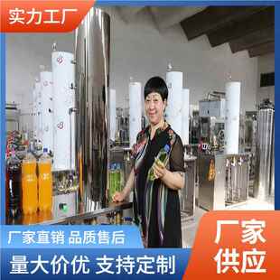 型饮料生产设带备汽水碳小酸饮料设494备气苏酒打加气混合灌装机