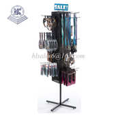 站立式 旋转四面背板展示架挂架 铁制展示架