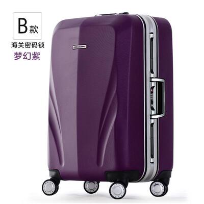 正品UNWALKERI纯PC铝框密行李箱男20箱寸万向轮商务拉杆箱旅行码2