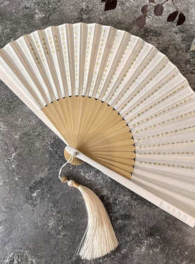 古风折扇rp4t竹收藏寸批发纳凉般若复古6黑色心经国风柄扇子夏日