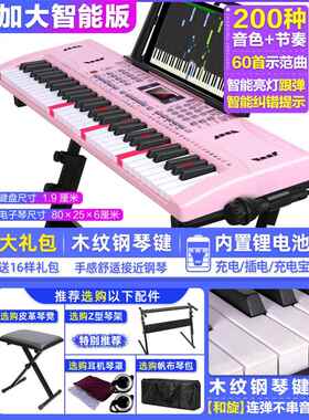 正品音鸟多功能子门琴61键专业幼迷师入儿童初学者成年电人智能电