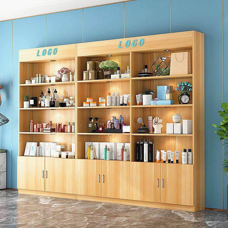 化妆品展示柜美容院柜子产品陈列柜多层置物架美甲美发店货架货柜
