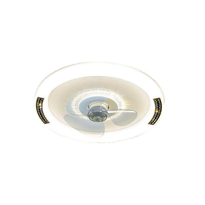 qh吸顶风扇灯卧2025新款室简约DFK客厅餐厅儿家隐形用电扇吊童扇