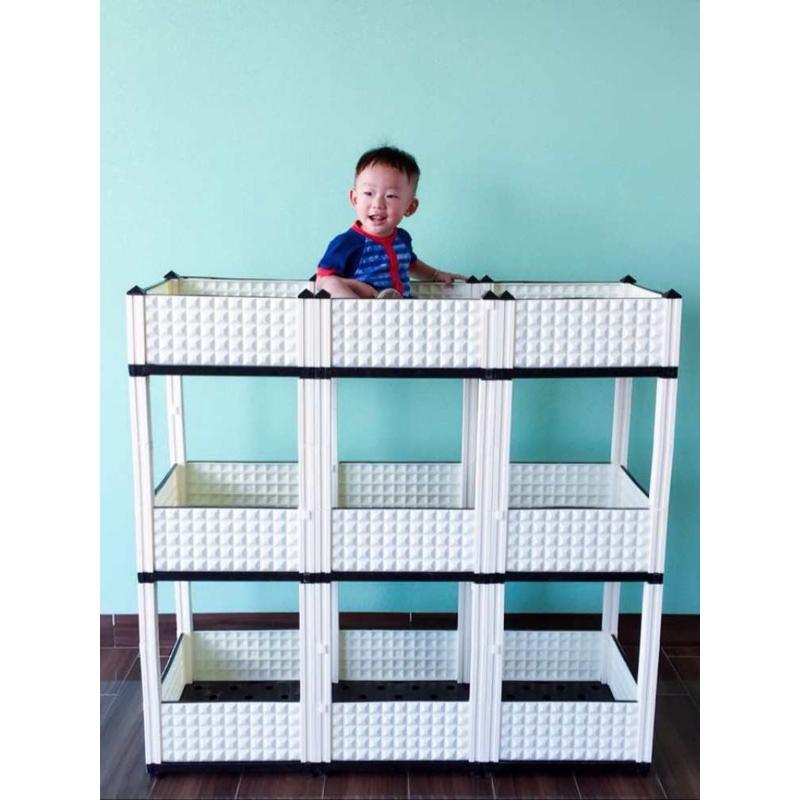 双层种植箱阳台种菜盆室内种植盆长方形花箱立体种菜箱种菜专用箱