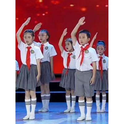 正品六一儿童大合领唱团出演中小服学生红巾诗歌朗诵歌唱祖国表演