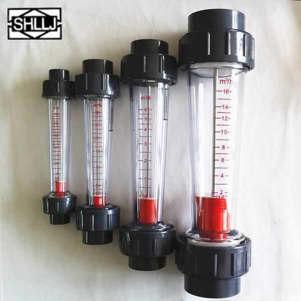 LZS纯水回水活接式承插式螺纹接口玻璃塑管转子浮子流量计