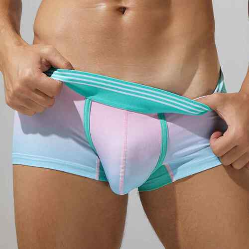 Men's flat leg pants, men's gradient color men's