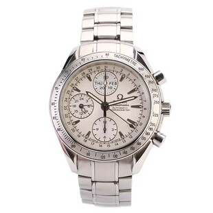 公价30200[9.8新]欧米茄超霸 精钢自动机械表 3221.30.00男表