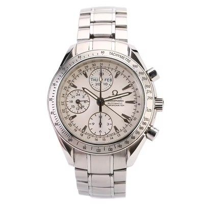 公价30200[9.8新]欧米茄超霸 精钢自动机械表 3221.30.00男表