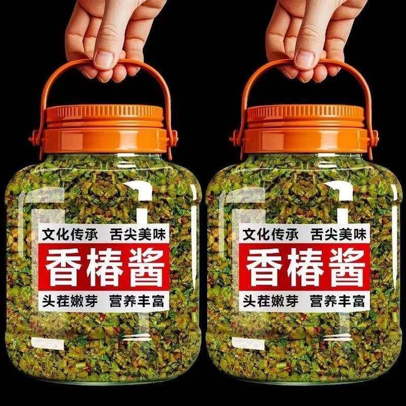 香辣拌饭酱香椿酱下饭酱新鲜香春嫩芽酱辣椒酱瓶装拌米饭下饭DA