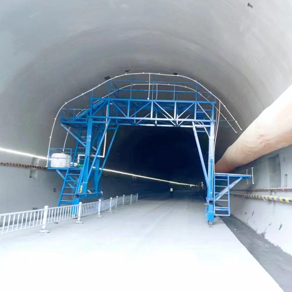 桥梁防撞护栏喷淋养生自动行走台车 梁场喷淋养护自动喷淋