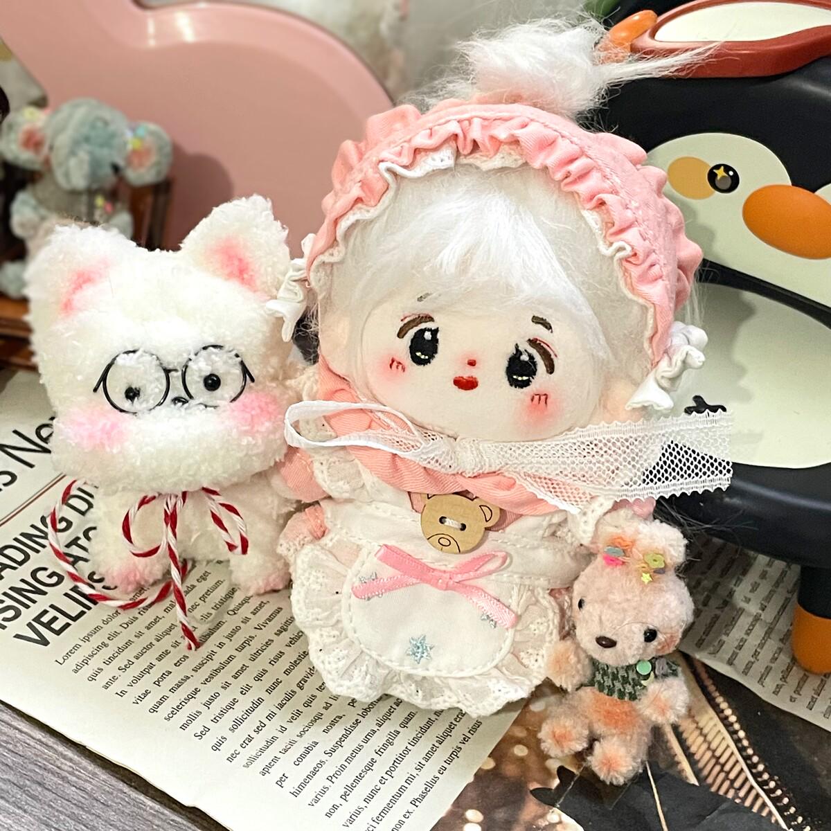 上新春款10/15/20cm娃衣棉花娃娃衣服小裙子女娃换装娃衣谷圈